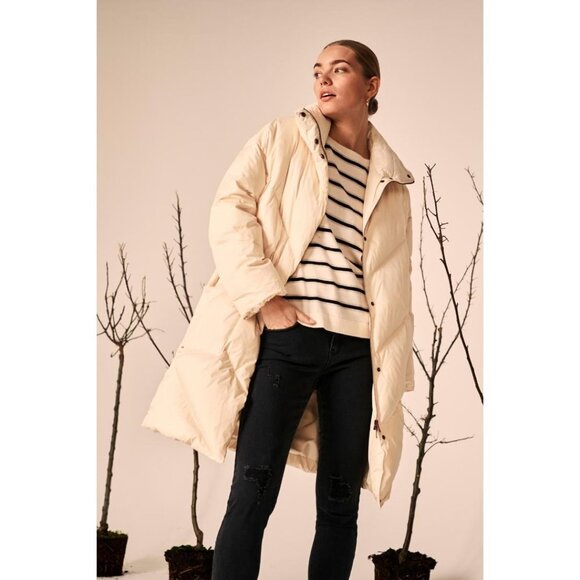 NWT CREAM Nisa Winter Off White Down Puffer Jacket - Picture 11 of 13
